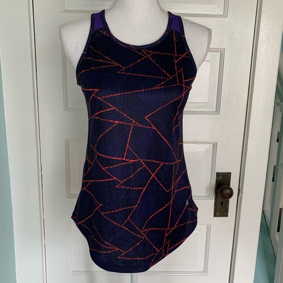 Champion Purple & Orange Racer Back Sport Tank Top, XS - Picture 1 of 8